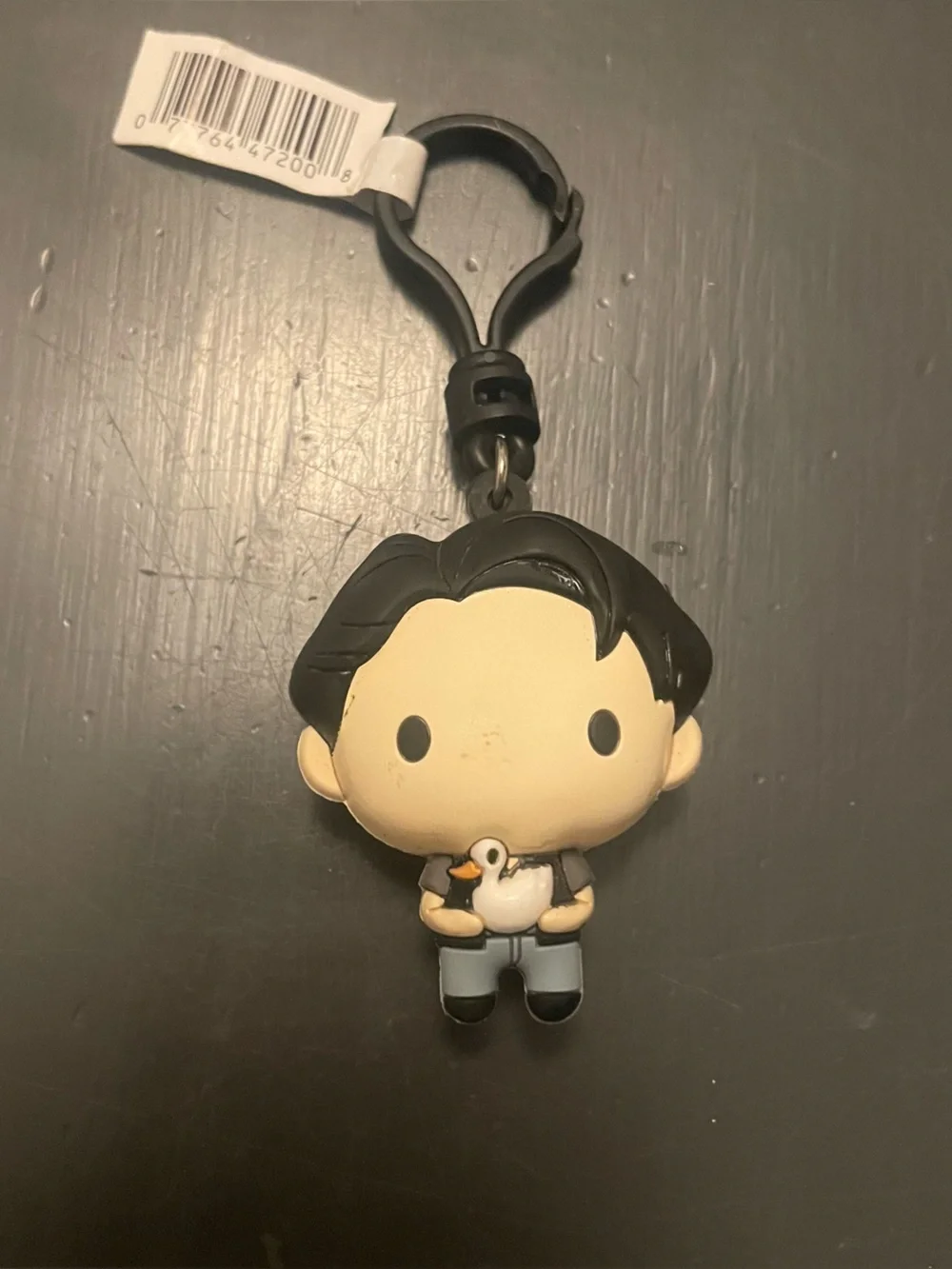 Friends Joey with Duck Black and white Vinyl Keychain